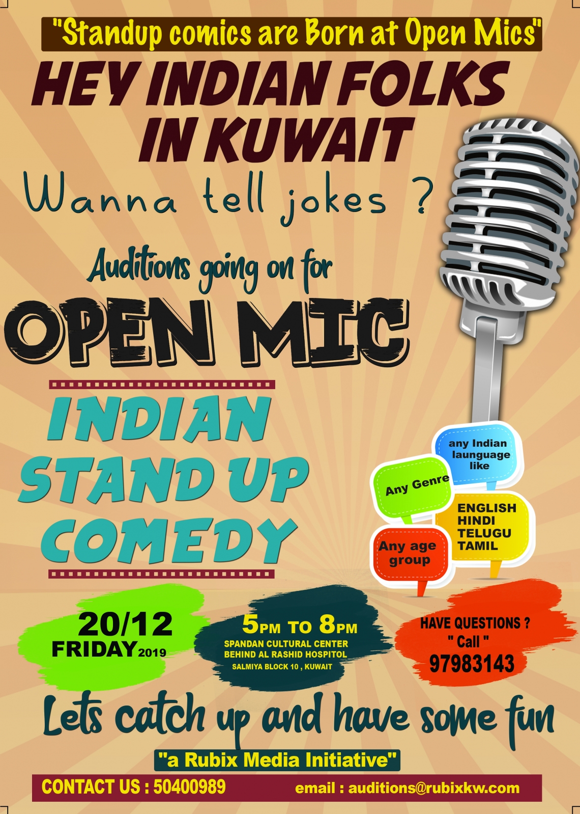 4final stand up comedy design 