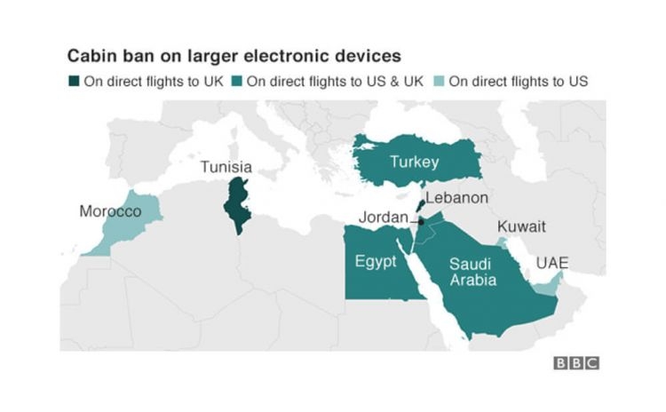 Electronics ban muslim countries