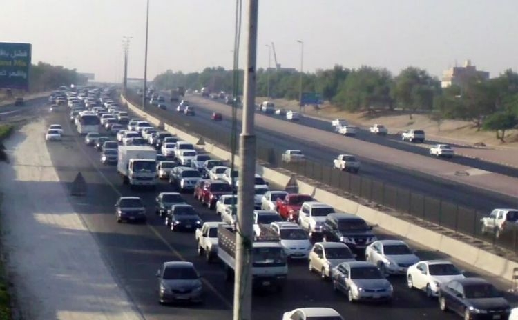 Traffic kuwait moi fines jam