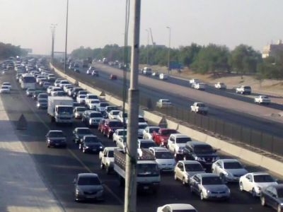 Traffic kuwait moi fines jam